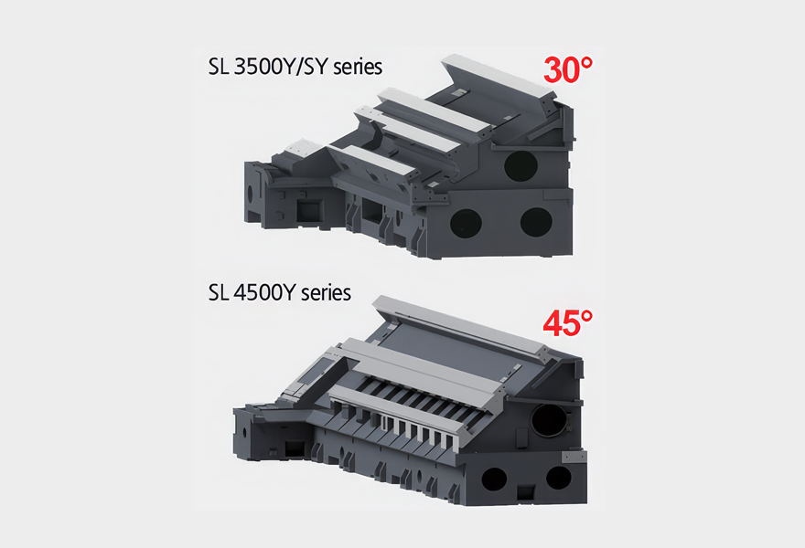 SL 3500Y/4500Y SERIES Heavy Duty Cutting Structure with Box Guides on Al 안내